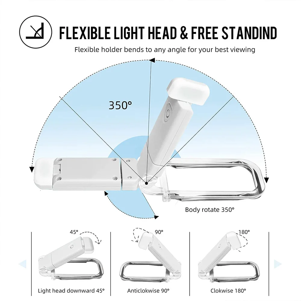 LuxeGlow Adjustable Book Light